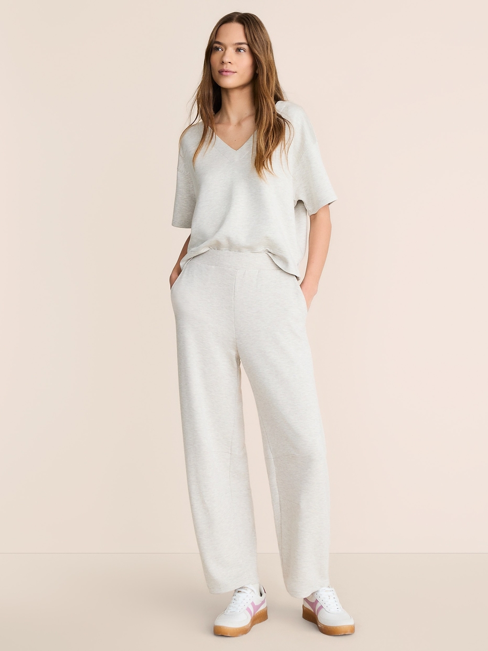 Lou & Grey Silver And Heather Scubasoft Lounge Set
